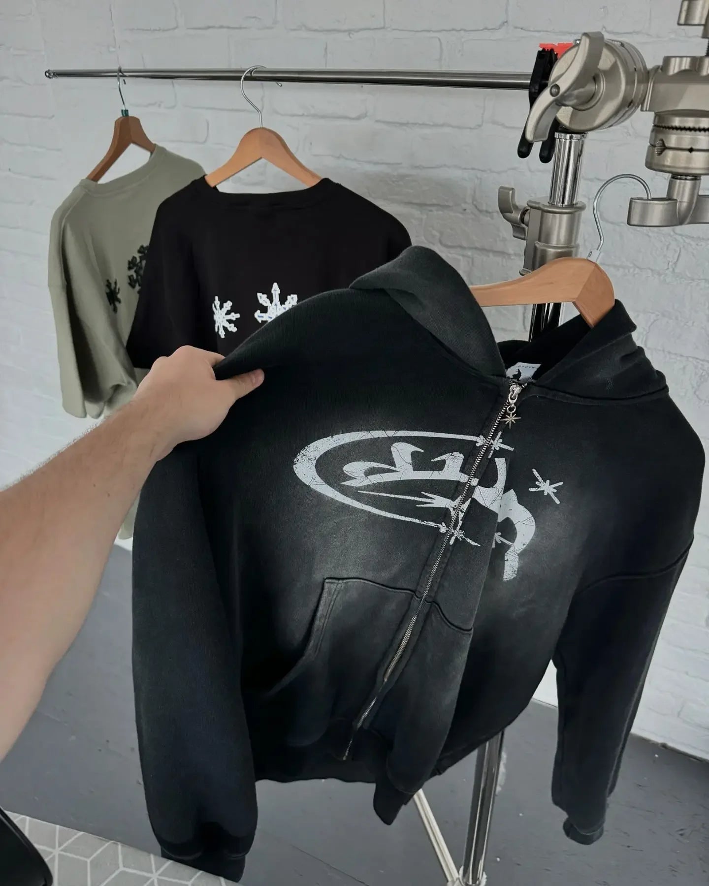 Y2k Zip Up Hoodies New Harajuku Hip Hop Long Sleeve Coats Loose Hooded Vintage Fashion Street Jacket Sweatshirt Men and Women