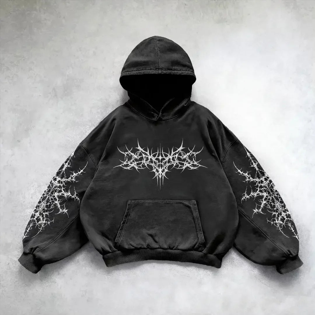 Y2k Zip Up Hoodies New Harajuku Hip Hop Long Sleeve Coats Loose Hooded Vintage Fashion Street Jacket Sweatshirt Men and Women