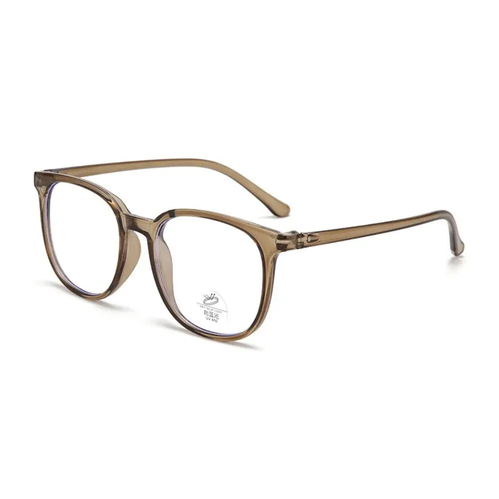 Transparent Anti-blue Light Glasses Lightweight Anti Radiation Square Frame Myopia Glasses Retro Eye Protective