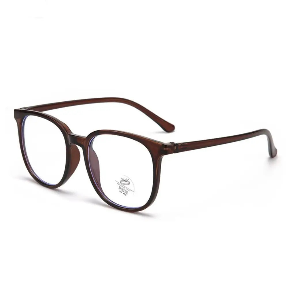 Transparent Anti-blue Light Glasses Lightweight Anti Radiation Square Frame Myopia Glasses Retro Eye Protective