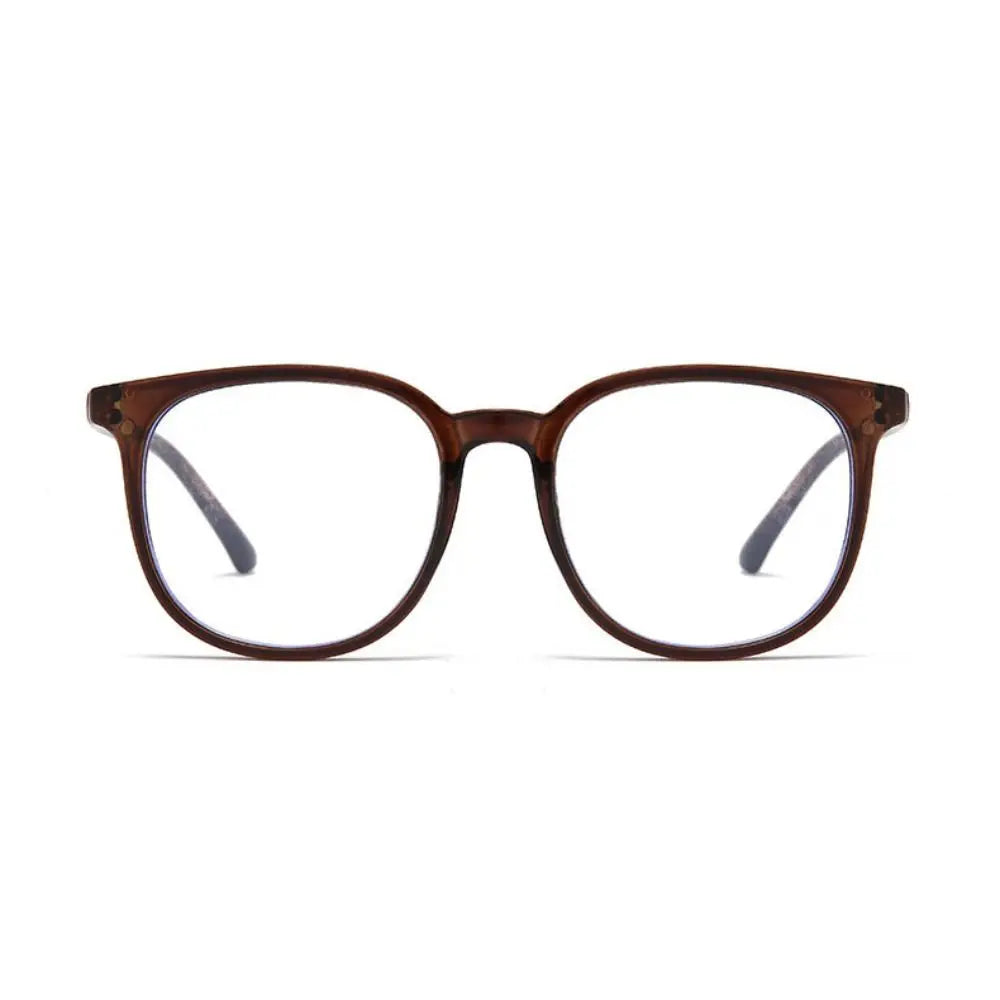 Transparent Anti-blue Light Glasses Lightweight Anti Radiation Square Frame Myopia Glasses Retro Eye Protective