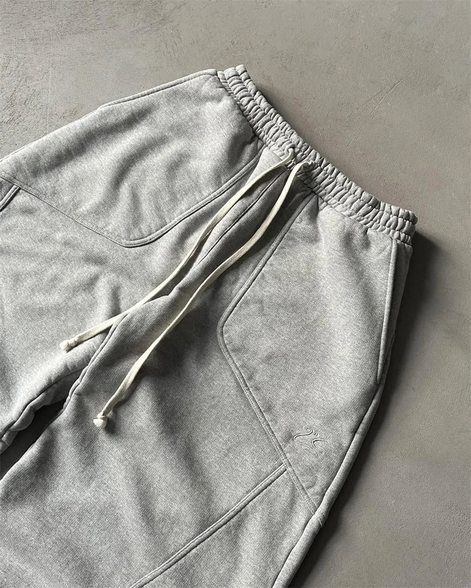 2025 Street Hip-hop Goth Harajuku Fashion Versatile Straight Wide-leg Pants Men American Retro Y2K Casual Loose Trousers Women