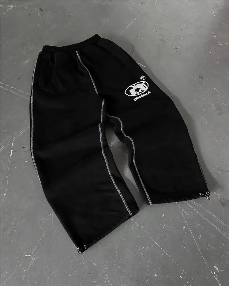 Man Baggy Pants Cargo Streetwear Joggers Men Y2k Camouflage Trousers Camo Pants Harajuku Korean Hip Hop Drawstring Sports Pants