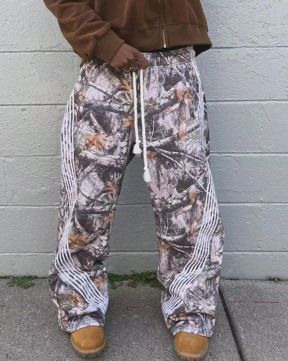 Man Baggy Pants Cargo Streetwear Joggers Men Y2k Camouflage Trousers Camo Pants Harajuku Korean Hip Hop Drawstring Sports Pants