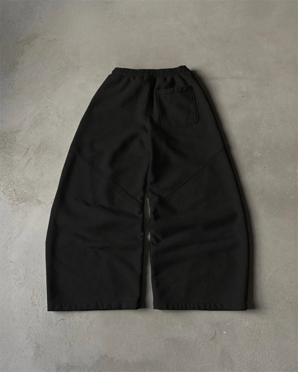 2025 Street Hip-hop Goth Harajuku Fashion Versatile Straight Wide-leg Pants Men American Retro Y2K Casual Loose Trousers Women