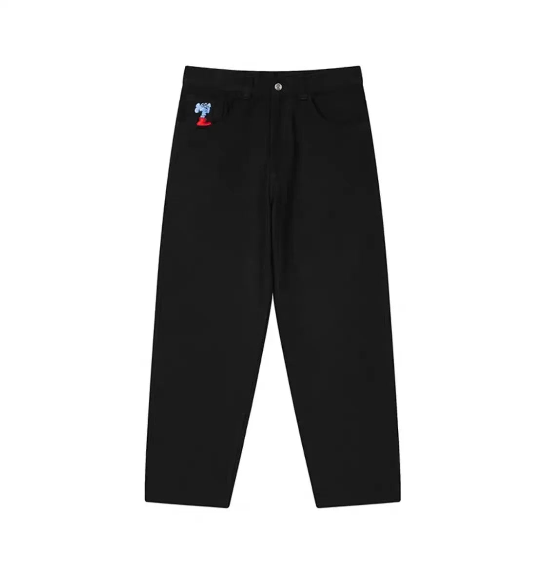 Streetwear New Fashion Oversized Print Baggy Jeans Y2K Harajuku Hip-hop Vintage Pop Gothic High Waist Wide-leg Pants Trousers